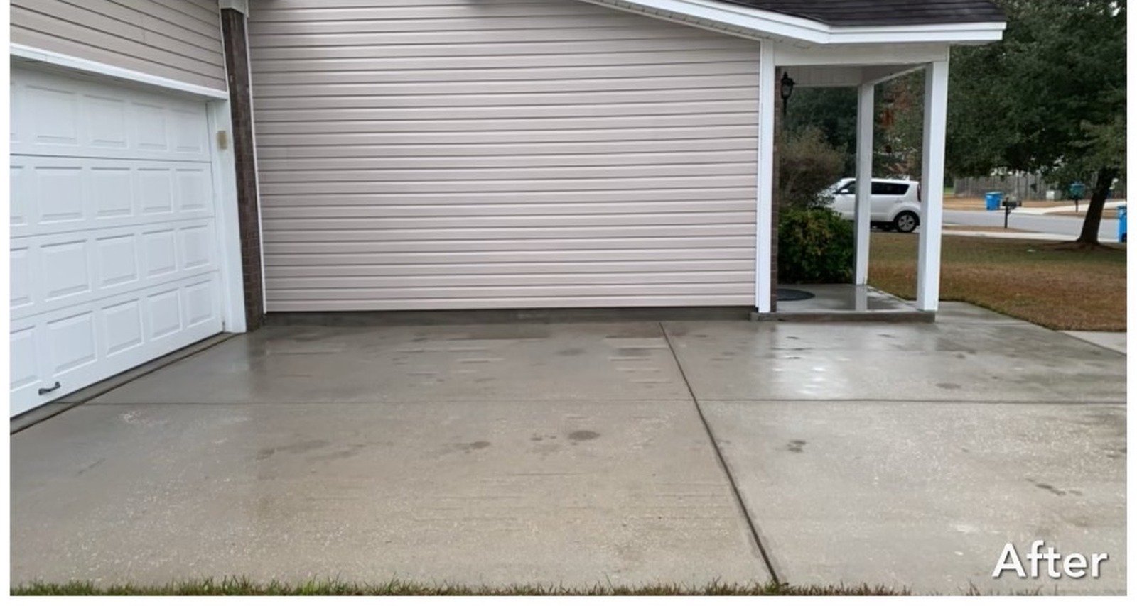 After exterior cleaning