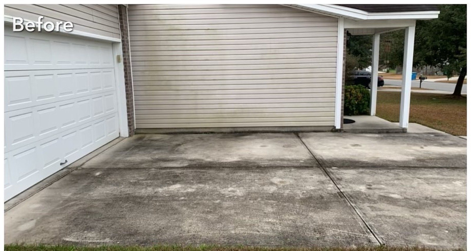 Before exterior cleaning