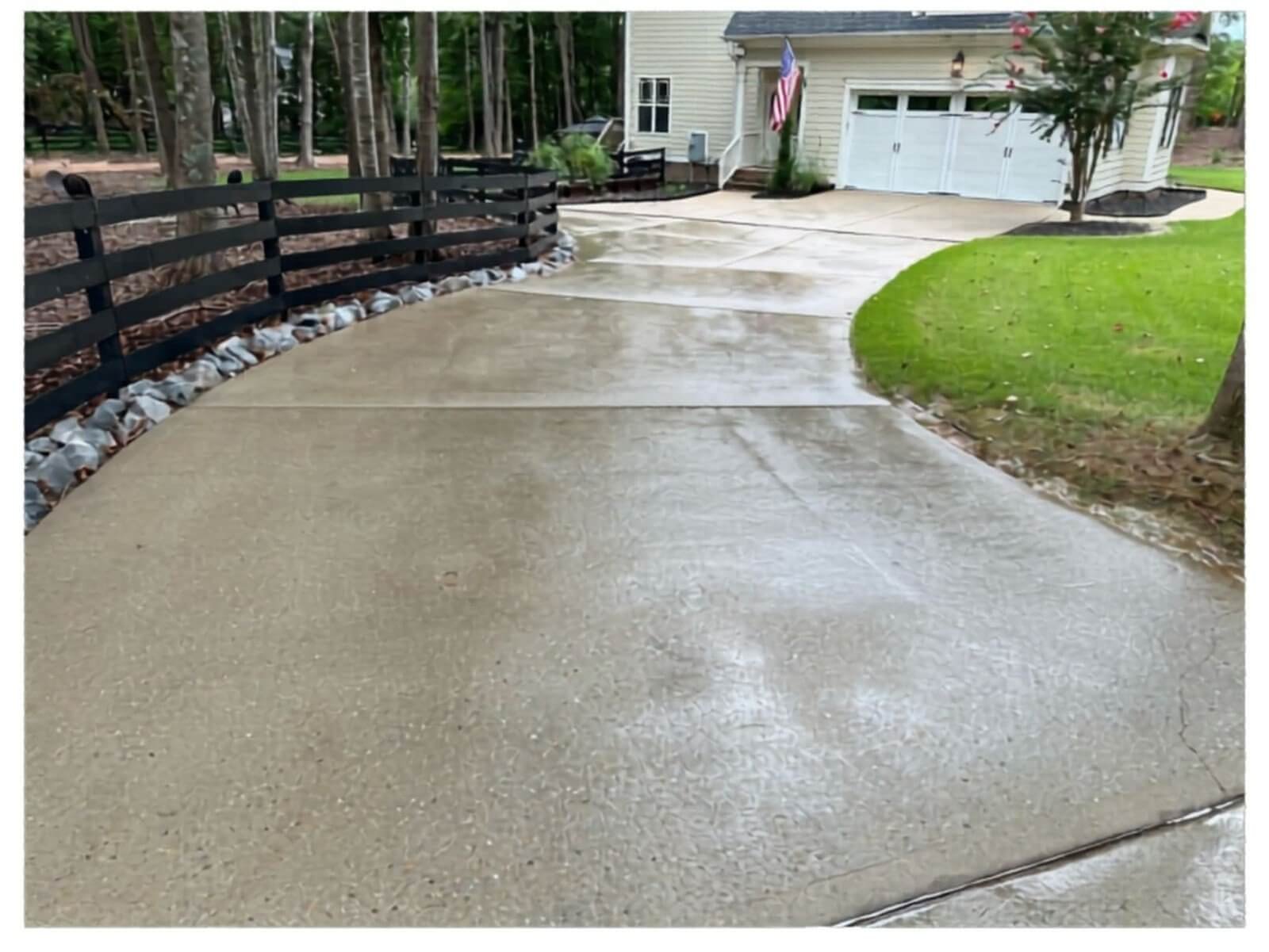 After exterior cleaning