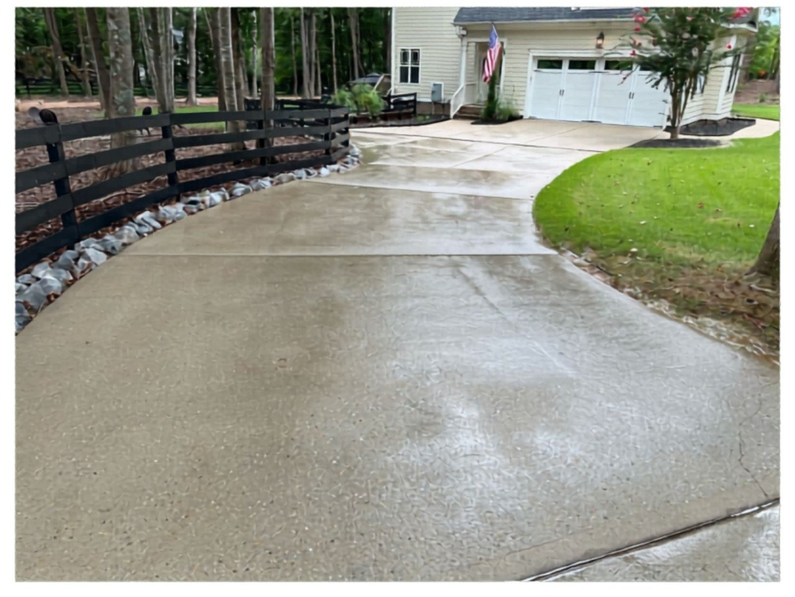 After exterior cleaning