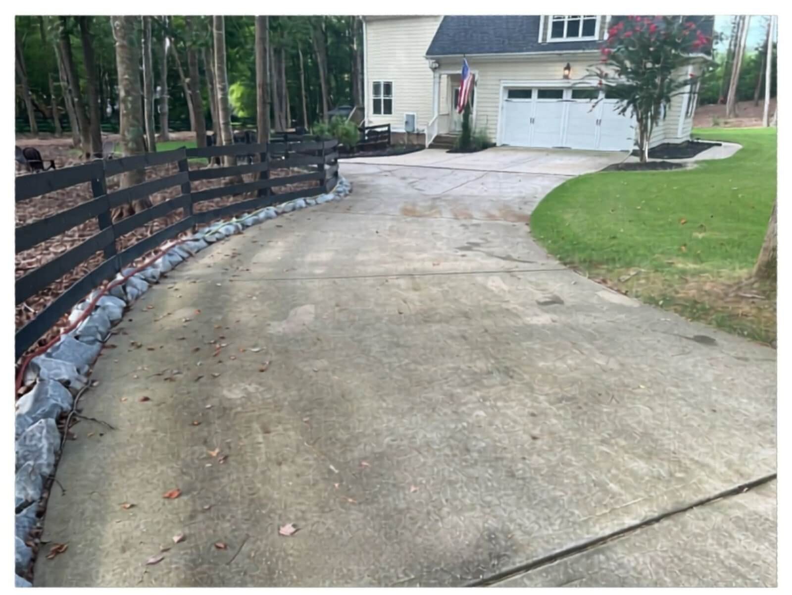 Before exterior cleaning