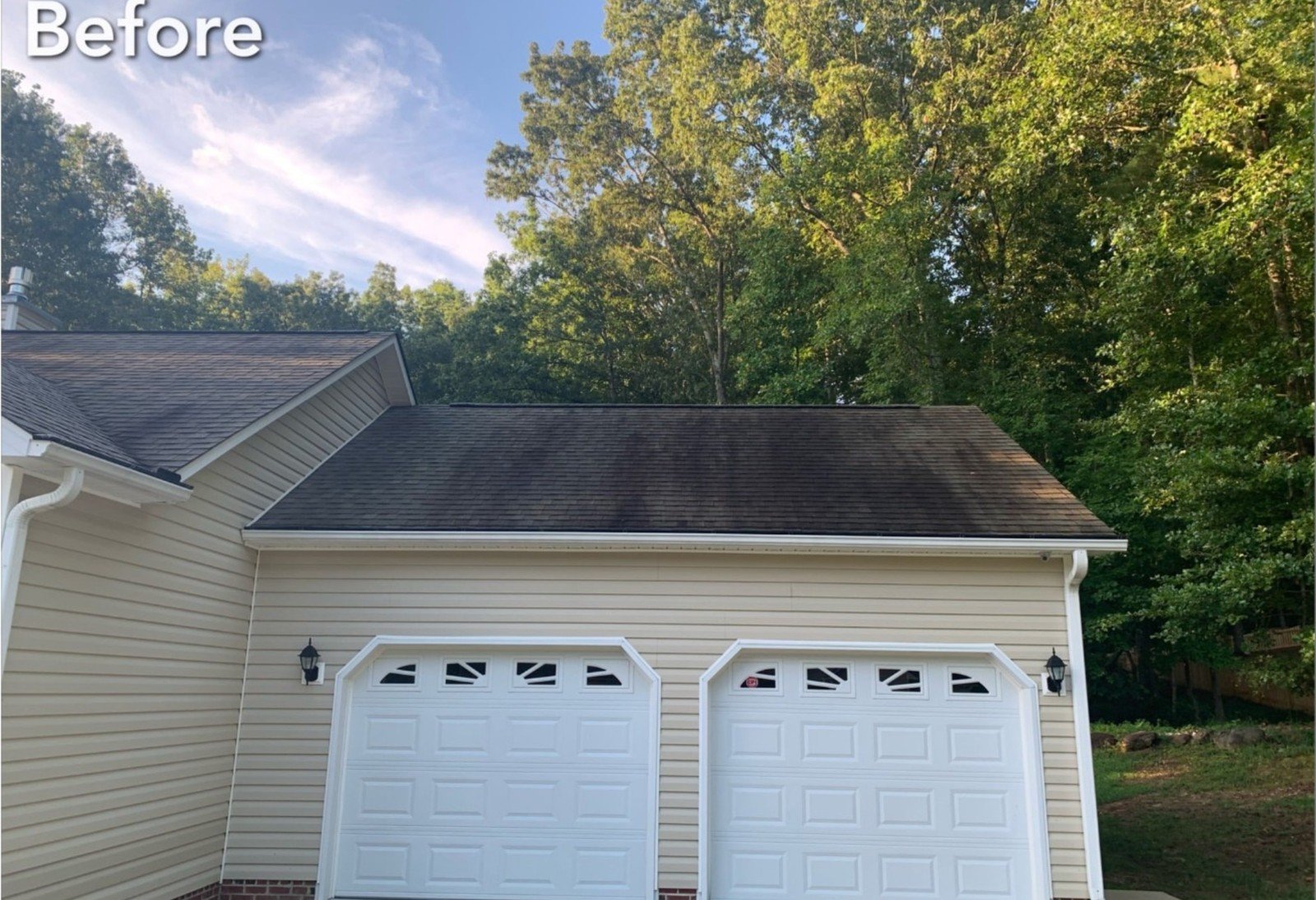 Before exterior cleaning