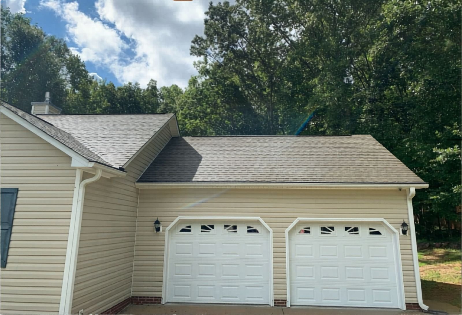 After exterior cleaning