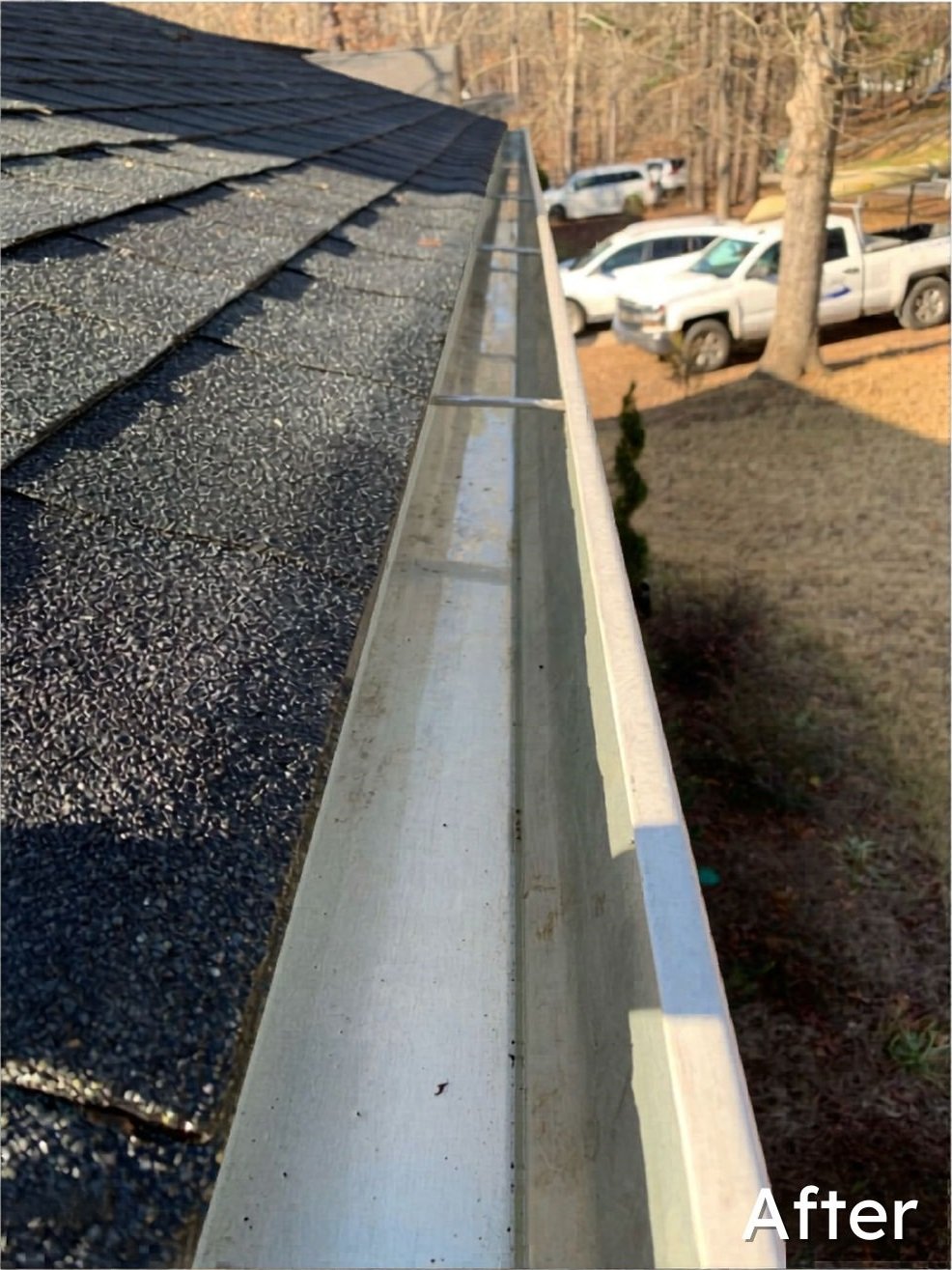 After exterior cleaning