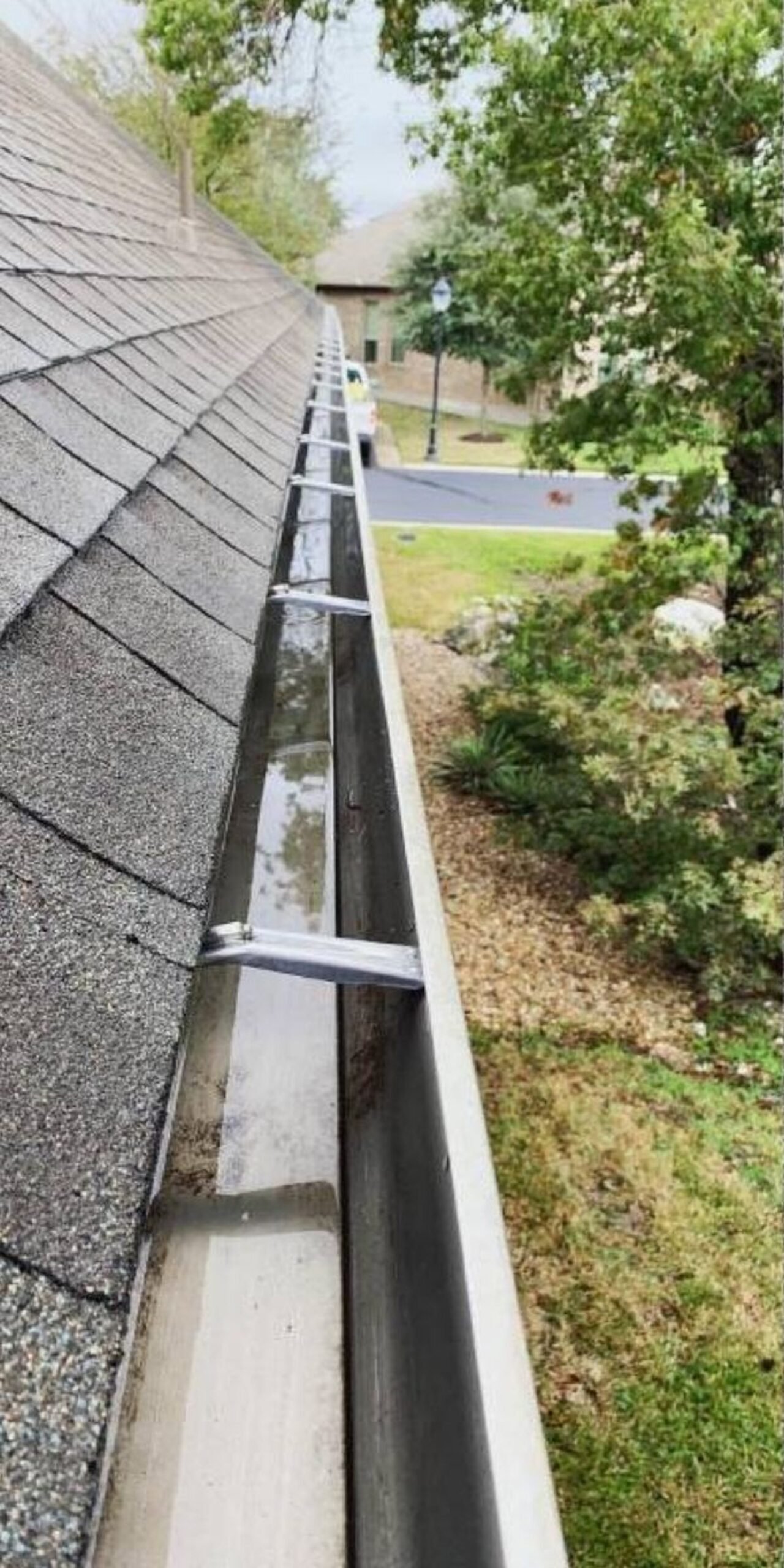 After exterior cleaning