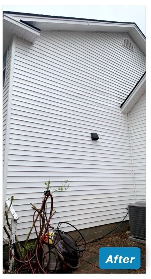 After exterior cleaning