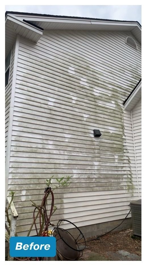 Before exterior cleaning