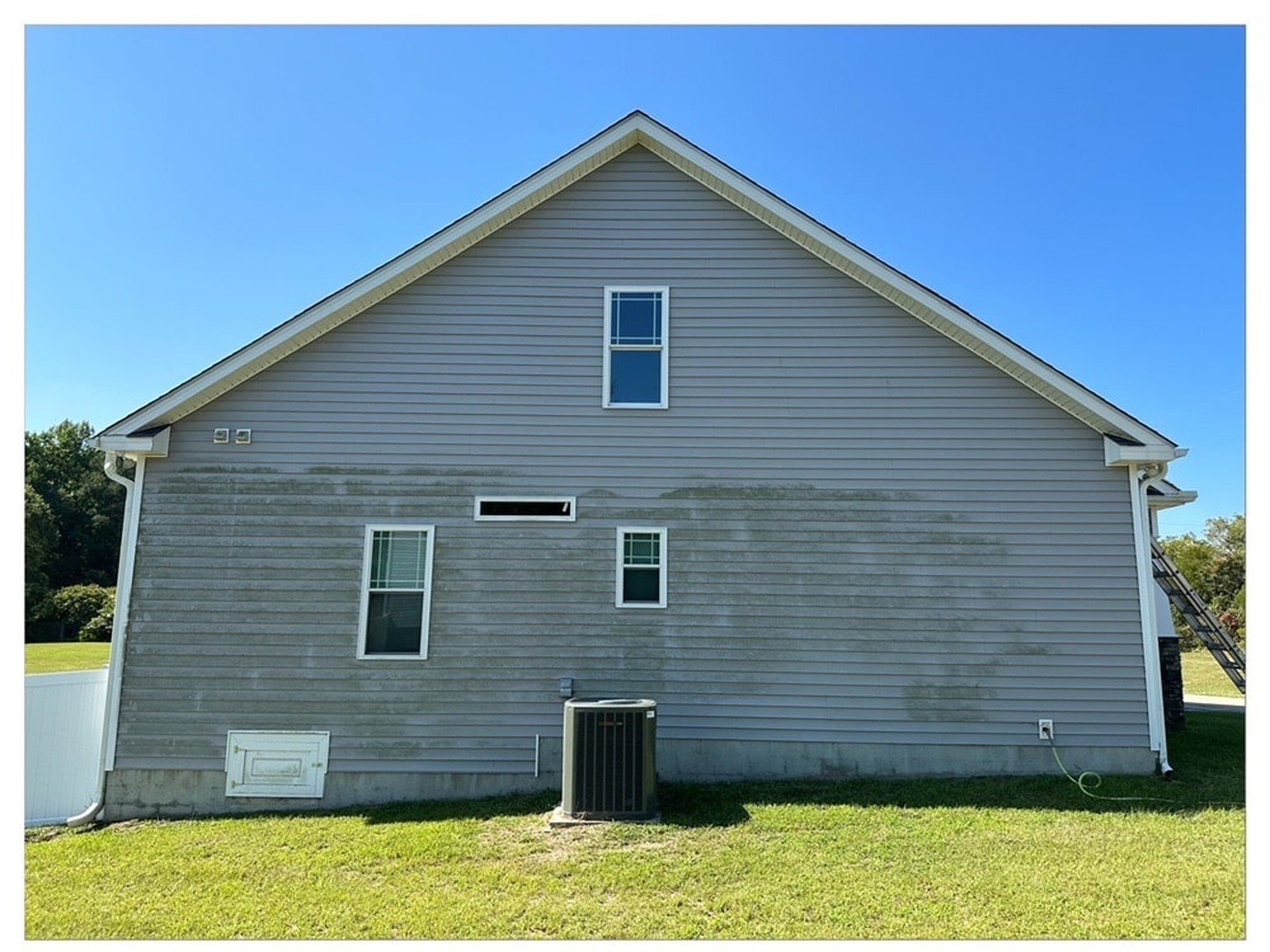 Before exterior cleaning